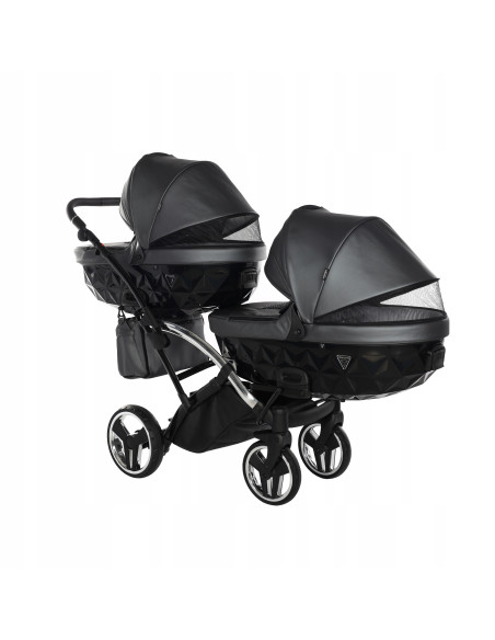 Wózek bliźniaczy Junama FLUO Duo Slim v2 (3w1) 05