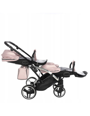 Wózek bliźniaczy Junama FLUO Duo Slim v2 (2w1) 06
