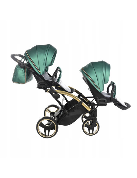 Wózek bliźniaczy Junama FLUO Duo Slim v2 (3w1) 02
