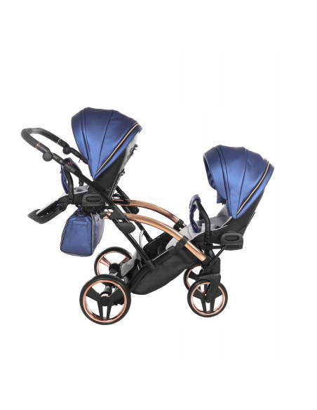 Wózek bliźniaczy Junama FLUO Duo Slim v2 (3w1) 01