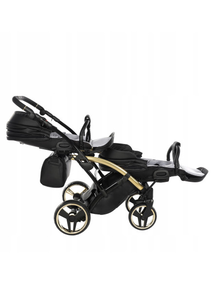 Wózek bliźniaczy Junama FLUO Duo Slim v2 (2w1) 04