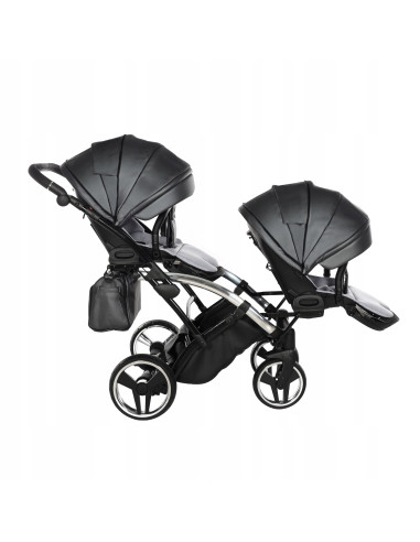 Wózek bliźniaczy Junama FLUO Duo Slim v2 (2w1) 05