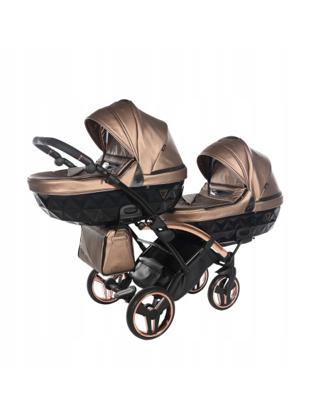 Wózek bliźniaczy Junama FLUO Duo Slim v2 (2w1) 03