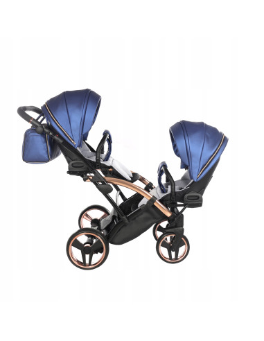 Wózek bliźniaczy Junama FLUO Duo Slim v2 (3w1) 01