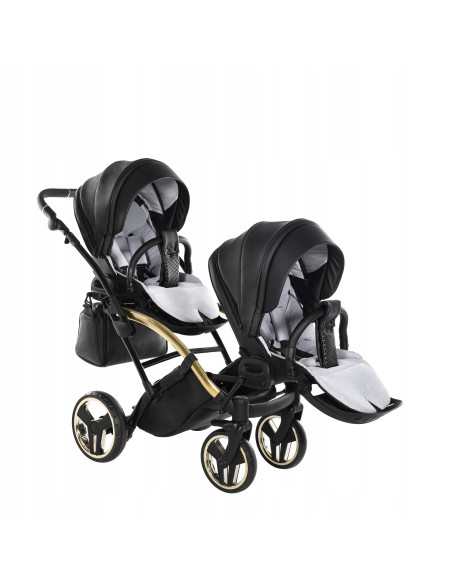 Wózek bliźniaczy Junama FLUO Duo Slim v2 (2w1) 04