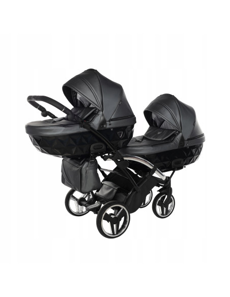 Wózek bliźniaczy Junama FLUO Duo Slim v2 (3w1) 05