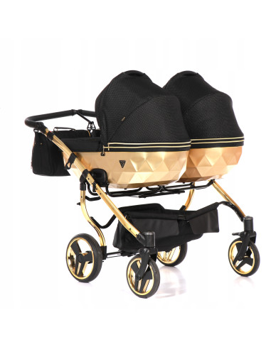 Wózek bliźniaczy Junama MIRROR Satin DUO (2w1) 03