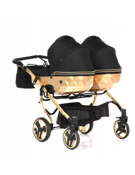 Wózek bliźniaczy Junama MIRROR Satin DUO (2w1) 03