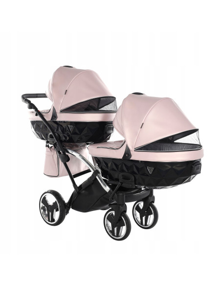Wózek bliźniaczy Junama FLUO Duo Slim v2 (3w1) 06
