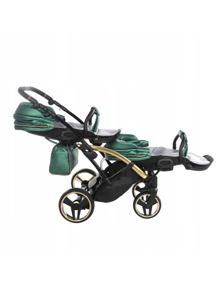 Wózek bliźniaczy Junama FLUO Duo Slim v2 (3w1) 02