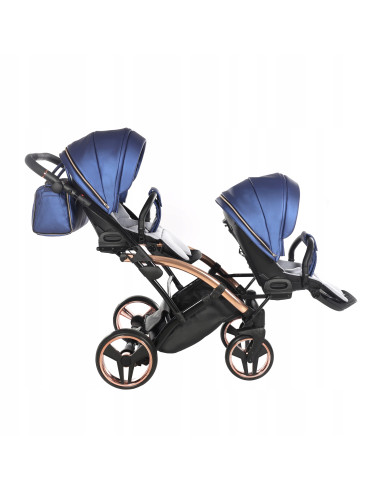 Wózek bliźniaczy Junama FLUO Duo Slim v2 (3w1) 01