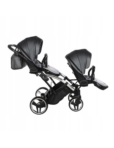 Wózek bliźniaczy Junama FLUO Duo Slim v2 (2w1) 05