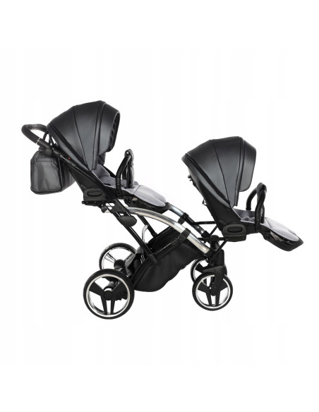 Wózek bliźniaczy Junama FLUO Duo Slim v2 (2w1) 05