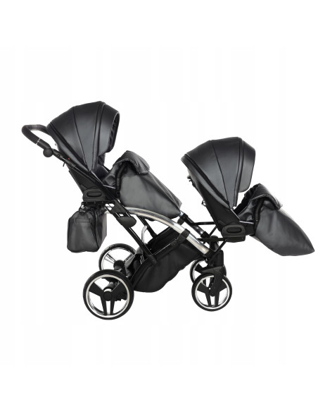 Wózek bliźniaczy Junama FLUO Duo Slim v2 (3w1) 05