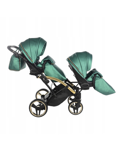 Wózek bliźniaczy Junama FLUO Duo Slim v2 (3w1) 02