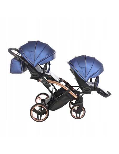 Wózek bliźniaczy Junama FLUO Duo Slim v2 (3w1) 01