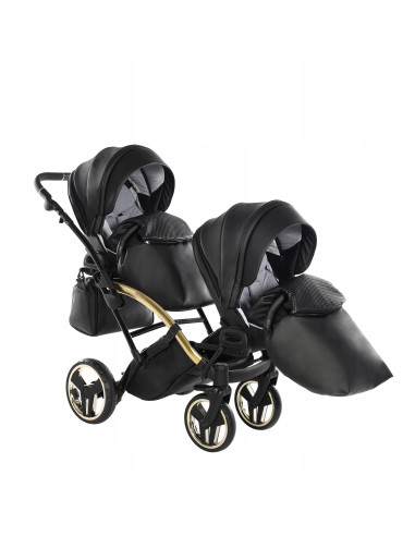 Wózek bliźniaczy Junama FLUO Duo Slim v2 (2w1) 04