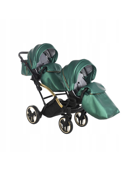 Wózek bliźniaczy Junama FLUO Duo Slim v2 (3w1) 02