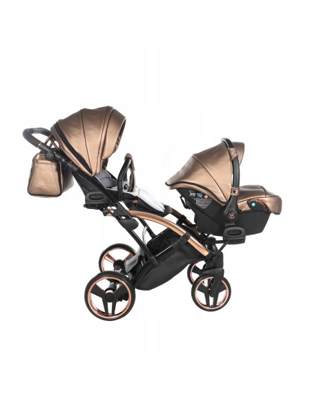 Wózek bliźniaczy Junama FLUO Duo Slim v2 (3w1) 03