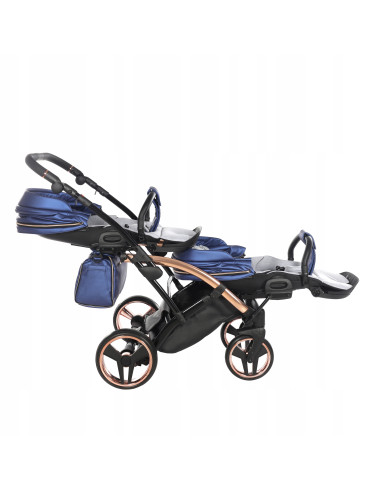 Wózek bliźniaczy Junama FLUO Duo Slim v2 (3w1) 01