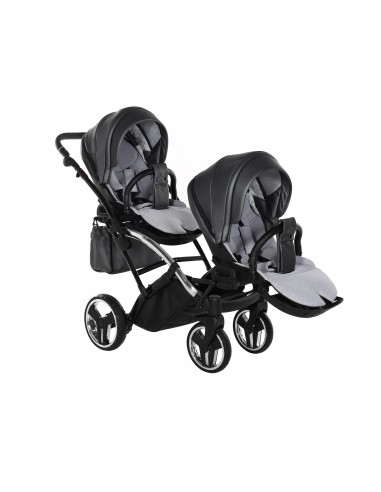 Wózek bliźniaczy Junama FLUO Duo Slim v2 (3w1) 05