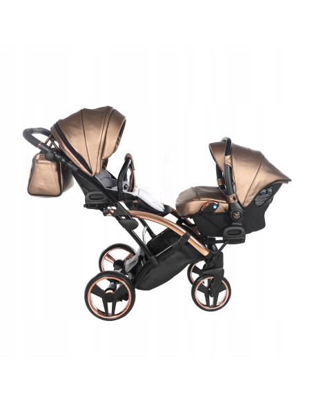 Wózek bliźniaczy Junama FLUO Duo Slim v2 (3w1) 03