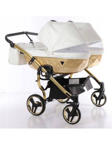 Wózek bliźniaczy Junama MIRROR Satin DUO (2w1) 06