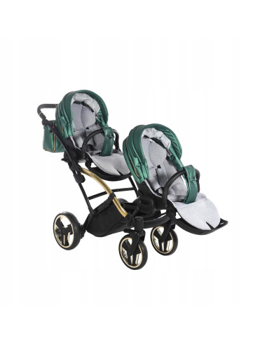 Wózek bliźniaczy Junama FLUO Duo Slim v2 (2w1) 02