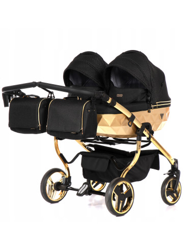 Wózek bliźniaczy Junama MIRROR Satin DUO (3w1) 03