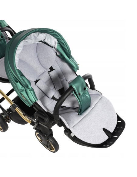 Wózek bliźniaczy Junama FLUO Duo Slim v2 (3w1) 02