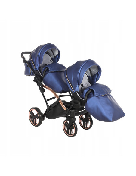 Wózek bliźniaczy Junama FLUO Duo Slim v2 (3w1) 01