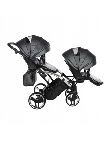 Wózek bliźniaczy Junama FLUO Duo Slim v2 (3w1) 05