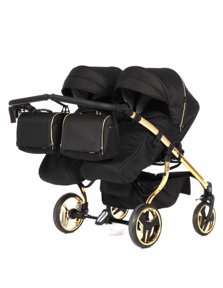 Wózek bliźniaczy Junama MIRROR Satin DUO (3w1) 03