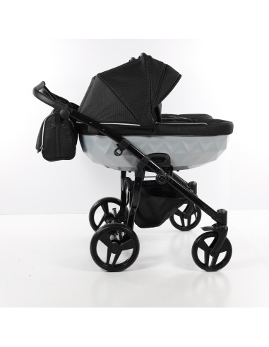 Wózek bliźniaczy Junama MIRROR Satin DUO (2w1) 01