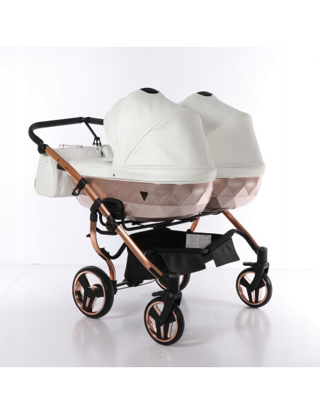 Wózek bliźniaczy Junama MIRROR Satin DUO (3w1) 05