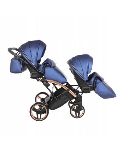 Wózek bliźniaczy Junama FLUO Duo Slim v2 (3w1) 01