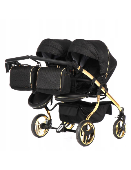 Wózek bliźniaczy Junama MIRROR Satin DUO (3w1) 03