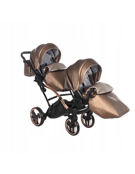Wózek bliźniaczy Junama FLUO Duo Slim v2 (3w1) 03
