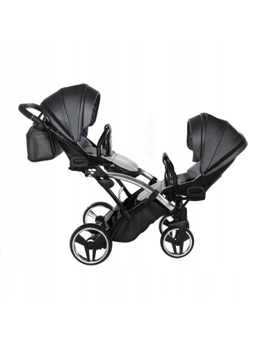 Wózek bliźniaczy Junama FLUO Duo Slim v2 (3w1) 05