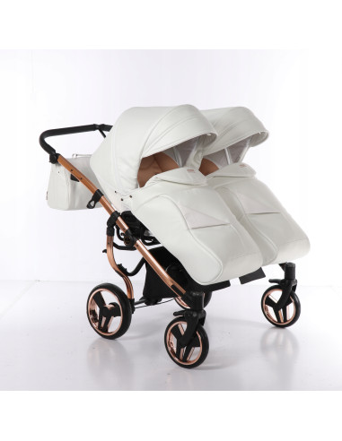 Wózek bliźniaczy Junama MIRROR Satin DUO (2w1) 05