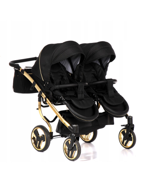 Wózek bliźniaczy Junama MIRROR Satin DUO (3w1) 03
