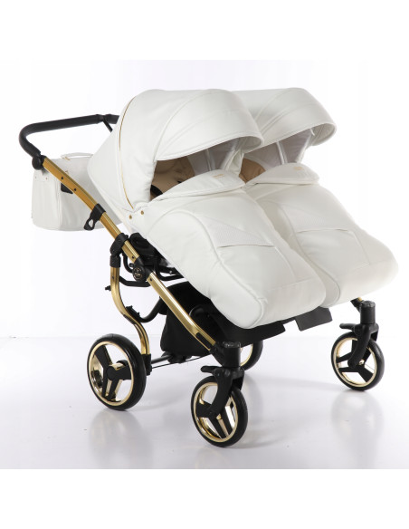 Wózek bliźniaczy Junama MIRROR Satin DUO (3w1) 06