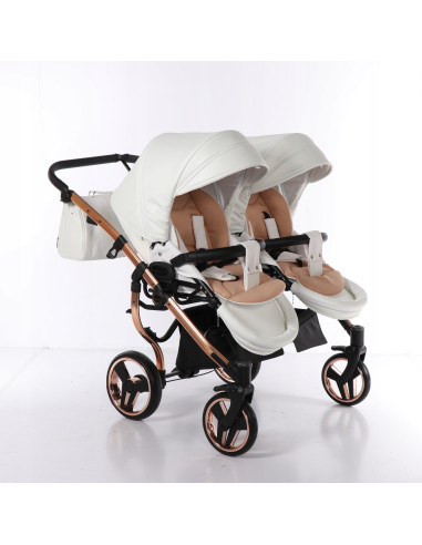 Wózek bliźniaczy Junama MIRROR Satin DUO (2w1) 05
