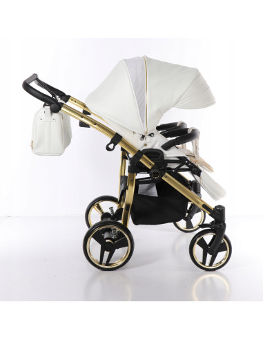 Wózek bliźniaczy Junama MIRROR Satin DUO (2w1) 06