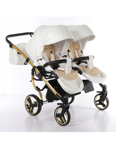 Wózek bliźniaczy Junama MIRROR Satin DUO (3w1) 06