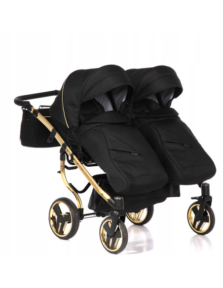 Wózek bliźniaczy Junama MIRROR Satin DUO (3w1) 03