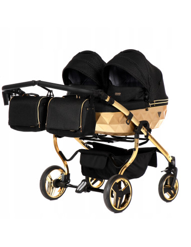Wózek bliźniaczy Junama MIRROR Satin DUO (3w1) 03