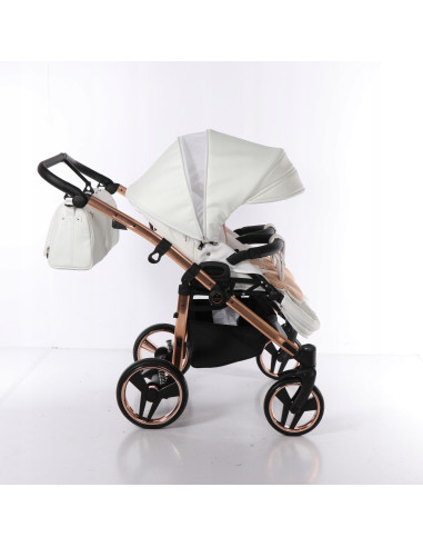 Wózek bliźniaczy Junama MIRROR Satin DUO (2w1) 05