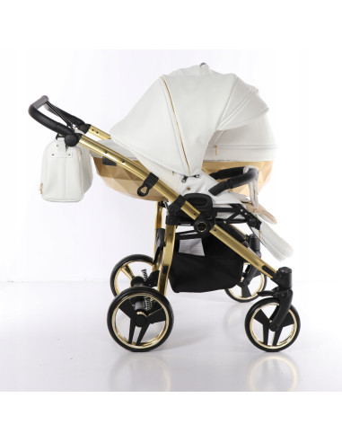 Wózek bliźniaczy Junama MIRROR Satin DUO (3w1) 06
