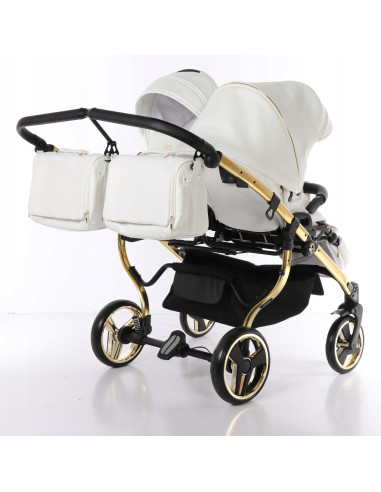 Wózek bliźniaczy Junama MIRROR Satin DUO (3w1) 06